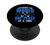 Exploration du Monde Un Endroit à la Fois Marin Nautique PopSockets PopGrip Adhésif