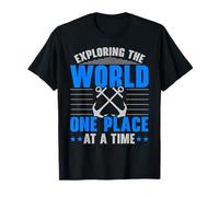 Exploration du Monde Un Endroit à la Fois Marin Nautique T-Shirt