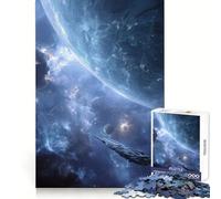 Exploration du Vaisseau Spatial Pandora Puzzle de 1000 pièces pour Adultes Jeu Intelligent Anti-Stress Modèle à Assembler Surprise de Noël 50x75cm