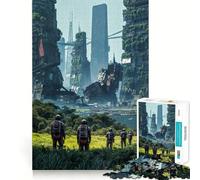 Exploration d'une Ville Post-apocalyptique Puzzle de 1000 pièces pour Adultes et Adolescents Jouet Anti-Stress Wise Think pour Les fêtes (38x52cm)