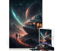 Exploration Spatiale︰ Puzzle 1000 pièces Astronautes et Vaisseau Spatial pour Adultes Think Smart Toy Family Joy Découpe précise Pièce d'art (38x52cm)