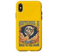 Exploration Spatiale rétro de la Mission Lunaire Artemis II Coque pour iPhone X/XS
