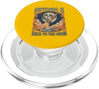 Exploration Spatiale rétro de la Mission Lunaire Artemis II PopSockets PopGrip pour MagSafe