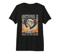 Exploration Spatiale rétro de la Mission Lunaire Artemis II T-Shirt Haut de Gamme