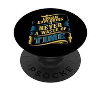 Exploration Urbaine de lieux abandonnés Explorateurs urbains Aventuriers PopSockets PopGrip Adhésif