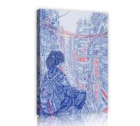 exploration urbaine toile wall art vue rue lignes abstraites affiches peinture paysage urbain oeuvres impressions photos modernes pour dortoir décor 50x80cm cadre intérieur