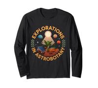 Explorations en astrobotany Space Science Emblem Design Manche Longue