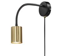 EXPLORE Applique murale Noir + laiton GU10 - NORDLUX 2113261035