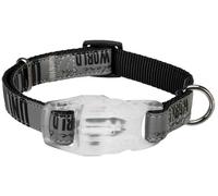 Explore Collier Avec Flasher - S-M: 30-45 Cm/20 Mm, Noir, Réfléchissant