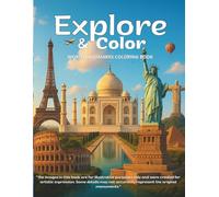Explore & Color: World Landmarks Coloring book