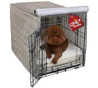 Explore Land Housse de Cage à Motif pour Chien de 61 cm, Housse de Niche en Polyester Robuste pour intérieur et Animal de Compagnie, Ajustement Universel pour Cage en métal Standard à 1, 2, 3 Portes