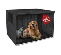Explore Land Housse de Cage pour Chien Durable - Housse de Niche en Polyester Universelle pour Animaux de Compagnie de 61 à 121,9 cm (91,4 cm (Lot de 1), Housse Noire)
