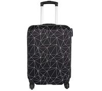Explore Land Housse de Protection de Valise de Voyage pour Bagages de 45,7 à 81,3 cm, Polygonale Noire, M (58 cm- 66 cm luggâge)