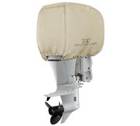 Explore Land Housse de Protection imperméable 600D pour Moteur Hors-Bord - pour Moteur 50-115 ch - Marron Clair