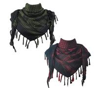 Explore Land Shemagh Keffiyeh - Foulard tactique du désert en coton avec glands pour homme et femme, taille unique