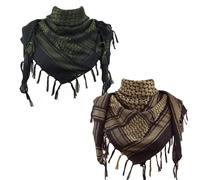 Explore Land Shemagh Keffiyeh - Foulard tactique du désert en coton avec glands pour homme et femme, taille unique