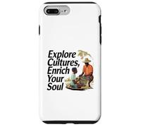 Explore Les Cultures Enrichis Ton Âme Thème Diversité Coque pour iPhone 7 Plus/8 Plus
