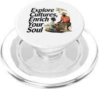Explore Les Cultures Enrichis Ton Âme Thème Diversité PopSockets PopGrip pour MagSafe