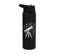 Explore L'Univers Avec Un Télescope Stainless Steel Insulated Water Bottle