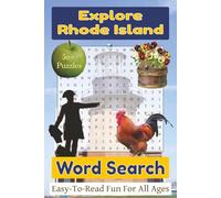 Explore Rhode Island Word Search Puzzle Book: Over 50 Fun and Easy-to-Read Puzzles Featuring Rhode Island Landmarks, Coastal Wonders, Wildlife, and Ocean State Heritage