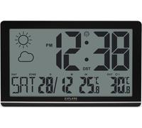 EXPLORE SCIENTIFIC Horloge murale météo Jumbo LCD Couleur : noir
