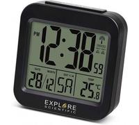 Explore Scientific Réveil numérique de Voyage et de Table commandé par Radio et avec Indication de la température intérieure