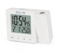Explore Scientific RDP1001 Blanc Horloge Radio-Contrôlée Avec Projection