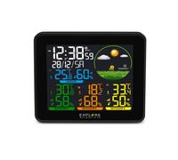 Explore Scientific WSH4005C Station Météo Baromètre Horloge Radiocommandée Blanc