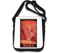 Explore The Red Planet Sac à bandoulière futuriste Blanc