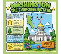 Explore Washington! A Kids' Coloring & Activity Book of the Evergreen State: Featuring Mount Rainier, Space Needle, Orcas, State Symbols & More - A Fun Educational Coloring Book for Kids Ages 4-8