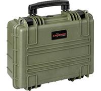 Explorer Cases Valise d'extérieur 3818HL.G green with pick & pluck foam (l x H x P) 38 x 27 x 18 cm vert olive 3818HL.G
