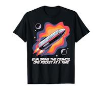 Explorer Le Cosmos Une fusée à la Fois Ambiance rétro T-Shirt