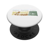 Explorez Découvrez L'Aventure de rêve PopSockets PopGrip Adhésif