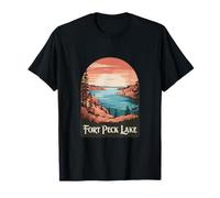 Explorez la beauté des Merveilles Naturelles du lac Fort Peck près de chez Vous T-Shirt