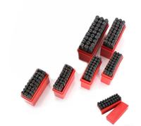 Explorez la créativité avec un kit complet de tampons métalliques de 36 pièces comprenant des lettres, des chiffres et des symboles (2,5 mm)