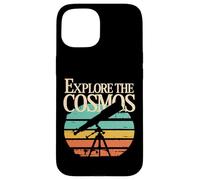 Explorez l'astronomie rétro du télescope Cosmos Coque pour iPhone 15