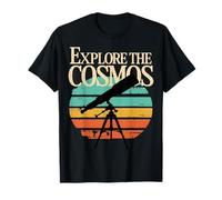 Explorez l'astronomie rétro du télescope Cosmos T-Shirt
