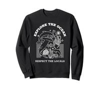 Explorez l'océan Respectez les habitants - Graphique créature marine Sweatshirt