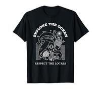 Explorez l'océan Respectez les habitants - Graphique créature marine T-Shirt