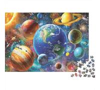 Explorez l'univers Puzzle 1000 pièces thème planète pour Adultes Papier épais Brain Teaser Puzzle Spatial éducatif Décoration Murale 38x26cm/1000pcs
