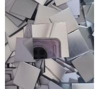 Explorez votre créativité avec 100 autocollants miroir en verre 50 x 50 mm à faire soi-même (argenté)