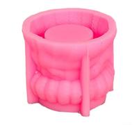 Explorez votre créativité avec ce modèle en silicone pour bougies en sac tissé (B)