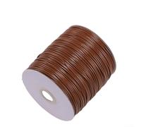 Explorez votre créativité avec un cordon en cuir synthétique de 10 m pour collier, bracelet et pendentif en multicolore pour corde tressée de tailles 0, 8 mm, 1 0 mm, 1 2 mm (1 mm, marron)