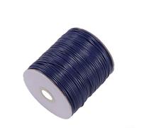 Explorez votre créativité avec un cordon en cuir synthétique de 10 m pour collier, bracelet et pendentif en multicolore pour corde tressée de tailles 0, 8 mm, 1 0 mm, 1 2 mm (1 mm, bleu marine)