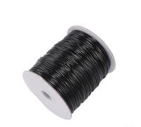 Explorez votre créativité avec un cordon en cuir synthétique de 10 m pour collier, bracelet et pendentif en multicolore pour corde tressée de tailles 0, 8 mm, 1 0 mm, 1 2 mm (1,2 mm, noir)