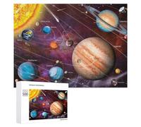 Exploring Our Solar System A Visual Journey Puzzle en Bois, 500 pièces