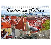 Exploring Tallinn (Desk Calendar 2026 DIN A5 landscape), CALVENDO 12 Month DeskCalendar: Sights of the capital of Estonia