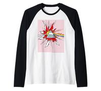 Explosion Arc-en-Ciel du Prisme de la Face cachée de la Lune de Pink Floyd Manche Raglan