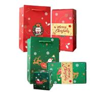 Explosion Boîte Cadeau Surprise de Noël pour Argent Boîte De Noël Rebondissant 10 Pièces Boite Cadeau Enveloppe Pliage Rebond pour l'anniversaire Noel Anniversaire Saint-Valentin (Rouge1, 16 Pièces)