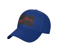 Explosion Burst Casquette de baseball unisexe en coton avec motif imprimé sur le devant, casquette en sergé respirant avec boucle en métal réglable, bleu roi, Taille unique
